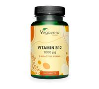 Vegavero Vitamin B12 Tablets 1,000 μg | 180 Tablets | Pure, Natural & Without Additives | Methylcobalamin & Adenosylcobalamin | Vegan B12 Supplement