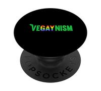 Vegaynism Vegetable Veganism Vegetarian LGBTQI Pride Month PopSockets Adhesive PopGrip