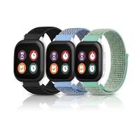 VegBlnd 3 Pack Sport Nylon Loop Bands Compatible with Gizmo Watch 3/2/1, Gabb Watch 3/2/1, SyncUP Kids Watch & Cosmo JrTrack, 20mm Adjustable Breathable Braided Watch Straps for Boys and Girls
