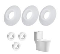 VEGCOO 3 Pack Flush Valve Seal Compatible with Ideal Standard, Replacement Flush Valve Seal & Clip for Ideal Standard Armitage Shanks SV01967, SV93467, EV98167 (White)