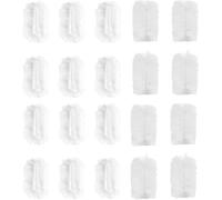 VEGCOO 40PCS White Fluffy Duster, Pledge Fluffy Dusters Refills, Disposable Duster Heads, Compatible for FLASH/PLEDGE/SWIFFER Dust Magnet, Hand Duster Refills