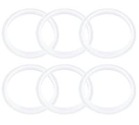 VEGCOO 6 Pcs O Rings Bath Plug Seal Ring, Silicone Seal Ring for Pop Up Basin Bathroom Kitchen, Waste Seal Spare Seal Lip Basin Plug O Ring (38mm)
