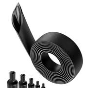 VEGCOO Heat Shrink Tubing, 4:1 Ratio Adhesive Lined heat Double Wall Shrink Sleeving, 2.5m Black Waterproofing Shrink Tubing for Electrical Insulation, Wiring Waterproofing, Wire Repair (20mm)