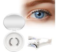 VEGCOO Magnetic Eyelashes Kit with Applicator, Reusable Magnetic Lashes No Glue Needed, Natural False Eyelashes Without Eyeliner, False Eyelash Easy to Wear (Style C)