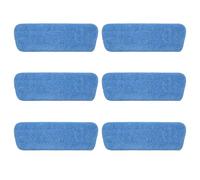 VEGCOO Spray Mop Replacement Pads Set Compatible with Addis Spray Mop - 6 Microfiber Mop Cloth - 42 cm×14 cm (Blue)