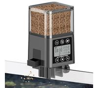 Vegena Automatic Fish Feeder, Auto Food Dispenser with Timer & Digital Display, Auto Fish Food Dispenser Battery Operated, 320 ml Adjustable Food Dispenser for Vacation Weekend Holiday