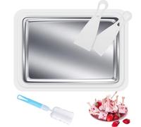 Vegena Instant Ice Cream Maker - Instant Ice Cream Roll Maker with 2 Scrapers, Rolled Ice Cream Maker, Ice Cream Roller Maker Pan, Instant Gelato Pan/Roll for Homemade Rolled Cream Frozen Yogurt