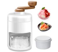 Vegena Manual Ice Crusher Ice Shaver, Manual Shaved Ice Machine, Portable Crushed Ice Maker, Portable Slush Machine and Snow Cone Machine with Ice Cube Mold for Blending Slushie, Making Ice Cream
