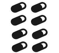 Vegena Set of 8 Black Webcam Slide Cover, Slider Camera Cover, Ultra Thin Cover Slide, for MacBook Pro, Laptop, iPad Pro, Mac, PC, Webcam Protection