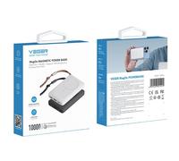 Veger PD 20W 10000 mAh Mag On 15W Magnetic Power Bank - Black / White - W1151