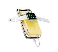VEGER Power Bank, Portable Charger 10000mAh Built-in Type C/iPhone Cable, Fast Charging Battery Pack for iPhone 16 15 14 13 Plus Pro Max Mini,Apple Watch, Galaxy,Samsung,iPad etc (Yellow)
