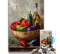 Vegetable Adult Jigsaws 1000 Pieces Difficult,Learning Educational Toys Family Games with Matching Poster And Trivia Sheet 75x50cm