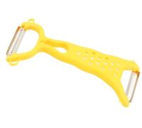 Vegetable and Fruit Peeler - Stainless Steel Multifunctional Peeler, Food Grade Hanging Grater, Dishwasher Safe(Yellow,1pcs)