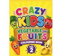 Vegetable and fruits coloring book