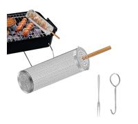 Vegetable Basket, Grilling Basket | Baskets Without For Outdoor Grills, Grill Baskets For Meat, Steak, Vegetables, Roast Chicken, Fish, Grill Accessories