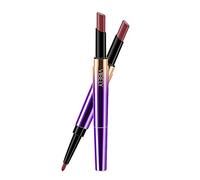 Vegetable Box Wooden Lipstick Durable Lipstick Matt Waterproof Long Pen Head Velvet Pencil with Lip 1 Double 2 Liner Lipstick (I, One Size)