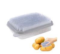 Vegetable Brush | Double-Sided Kitchen Cleaner | Scrubber for Sink Home Kitchen Bathroom Stove Pots | Fruit Potatoes Cucumbers