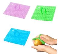 Vegetable Brush Potato Cleaning Brush 3 Pcs Multifunctional Kitchen Scrubbing Brushes Veggie Wash Brush Plastic Vegetable Scrubber for Fruits Vegetables Dish