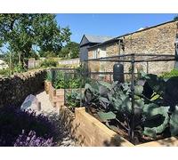 Vegetable Cage Height 1.2m Width 1.2m x Length 3.96m Complete with Black Butterfly Netting 5 x 7mm, Pegs and Clips. Stop Cabbage White Butterflies