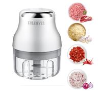 Vegetable Chopper, 100ML Electric Garlic Chopper, USB Rechargeable Mini Blender, Powerful Small Food Processor, Blender to Vegetable, Wireless Food Cutter for Ginger, Chili, Fruit, Meat, etc