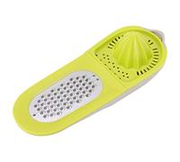 Vegetable Chopper 3 in 1 Multifunctional Kitchen Tool Grater Juicer Container for Fresh Vegetable Cutting Cooking Food Grade PP Stainless Steel Olive Green 143g
