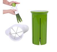 Vegetable Chopper - Durable Kitchen Tool in ABS and Stainless Steel | Vegetable Cutter for Fruits and Vegetables | Vegetable Chopper with Container for Easy Storage