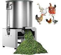 Vegetable Chopper Feed Processor, 3500 RPM Stainless Steel Machine for Poultry Feed, Adjustable Cutting for Chicken, Duck, and Pig, 50-120KG/H Capacity