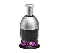Vegetable Chopper, Manual Food Chopper - Vegetable Chopper, Cube Cutter - Hand Chopper Made of Stainless Steel, Non-Slip, Multifunctional, Dishwasher Safe, Hand Chopper for Garlic, I