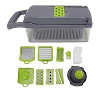 Vegetable Chopper, Multifunctional Food Chopper with Container Kitchen Diced Vegetable Artifact Time Labor Saving for Daily Use Gray