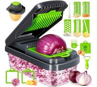Vegetable Chopper Vegetable Cutter Mandoline Vegetable Slicer Vegetable Dicer Salad Chopper Onion Chopper Veggie Julienne Cutter & Cheese Grater - Potato Slicer - Kitchen Gadgets & Essentials
