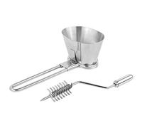 Vegetable Choppers, Stainless Steel Handheld Coriander Onion Chopper Lightweight Multifunctional Manual Fresh Herb Cutter Shredder for Veggies, Garlic, Fruits