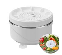 Vegetable Cleaner Device | in Water Rotatable Spinner | Fruit Veggie Washer Spinner Machine - for Meat Tableware Seafood Utensil Jewelry Bowl Eyeglasses Basin Pots Kitchen Picnic Camping