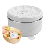 Vegetable Cleaner Device - Rotatable Washing Purifier | Fruit Veggie Washer Spinner Machine - for Meat Tableware Seafood Utensil Jewelry Bowl Eyeglasses Basin Pots Kitchen Picnic Camping