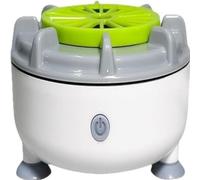 Vegetable Cleaning Machine, Fruit and Vegetable Washing Machine with Electrolysis Cleaning, Portable Food Machine with Automatic Spinner, Green