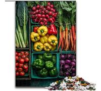 Vegetable Collage 1000 Piece Jigsaw Puzzles for Teenagers Gifts, Challenging To Complete But Fun And Humorous Birthday Present, Gifts, Wall Art (50x75cm)
