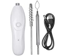 Vegetable Corer Tool, Vegetable Corer Electric 1200mAh USB Rechargeable ABS Zucchini with 2 Stainless Steel Cutter, Also Ideal for Fish Scaling in Kitchen, Kitchen Tools