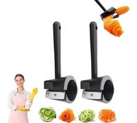 Vegetable Curler, Carrot Curler and Peeler, Spiral Shred Carving Slicer, Fruit Carving Tools,Kitchen Creative Cut Flower Tool,Rotatable Blade Peeler for Carrots, Potatoes, Cucumbe