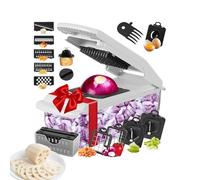 Vegetable Cutter Food Chopper with Container | Multifunctional Hand Tools, Cheese Grater, Kitchen Tools for Potatoes, Vegetables, Carrots, Garlic, Fruit