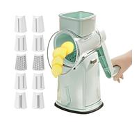 Vegetable Cutter - Versatile Vegetable Chopper Cheese Grater - Practical Hand Crank for Tomatoes Carrots Cabbage