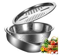 Vegetable Cutter with Strainer, Vegetable Cutter with Drain Basket - Seasoning Celpers - Food Filters, Multifunctional Fruit and Vegetable Washing Bowl with Strainer, Seasoning