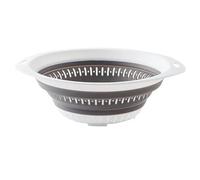 Vegetable Drain Basket Silicone Kitchen Foldable Storage Basket Collapsible Colander Strainer Fruit Vegetable Drainer for Vegetable/Fruit/Rice(Color1)