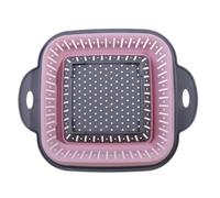 Vegetable Drain Basket Silicone Kitchen Foldable Storage Basket Collapsible Colander Strainer Fruit Vegetable Drainer Draining Filter Organzier for Vegetable/Fruit/Rice(Color3)