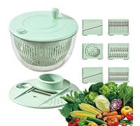 Vegetable Dryer Spinner, Pasta And Fries Spinner, Transparent Salad Spinner, Vegetable Dryer Grater Slicer, Pump Spinner, Multifunction Kitchen Gadget, Transparent Design for Fresh, Crisp Salad