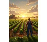 Vegetable Farm Jigsaw Puzzles for Adults 2000 Pieces, Adult jigsaw Puzzle 2000 pieces Animals, Challenging Brainteaser with Alphabet Backing, Eco-friendly Dust-Free, Home Wall Decor Gift