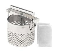 Vegetable Filling Hand Juicer Multiuse Residue Separation Lard Press Dumpling Filling for Kitchen Fruit Stainless Steel 1.8L Capacity