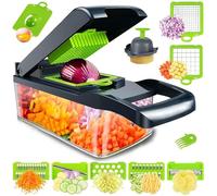Vegetable Food Chopper Cutter - Pro 16 in1 Multifunctional Onion Chopper - Veggie Peeler Fruit Grater with Container - Vegetable Slicer Dicer Cutter,Mandoline Slicer/Salad/Garlic