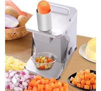 Vegetable Fruit Chopper SlicerVegetable Slicer Electric Electric Vegetable Cutting Machine, Commercial Stainless Steel Vegetable Cutter, Potato/Onion Dicer with Blade, 8mm Cheese Grater