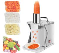 Vegetable Fruit Chopper SlicerVegetable Slicer Electric Electric Vegetable Shredder Machine Commercial Electric Vegetable Dicer Multifunctional Automatic Fruit Dicer Food Stainless Steel Hig