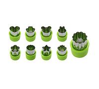 Vegetable Fruit Cookie Cutter, Pastry Biscuits Watermelon Cutters Set for Kid Baking, Bento Box and Decorating Tools, Set of 9