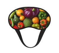 Vegetable Fruit Print Sleep Mask, Eye Sleeping Mask for Women and Men for Total Darkness, Reduces Puffy Eye Mask